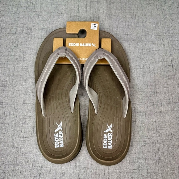Mens Break Point 2 Flip Flops Black Sandals Comfortable Walking Summer 10 11 NWT - Picture 7 of 11